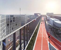 Proiectul Campus 6 dezvoltat de Skanska va avea o pistă de alergare pe acoperiș