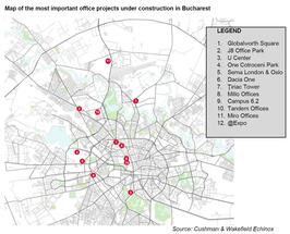 Piața de birouri din București a înregistrat o revenire consistentă a cererii în ultimul trimestru din 2020