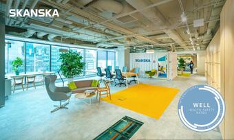 Skanska obține certificarea WELL Health & Safety Rating pentru biroul său din clădirea Equilibrium 1