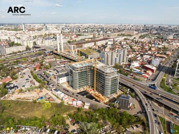 PPF Real Estate finalizează ultimul etaj al ARC Office, o clădire de birouri 100% electrică din București