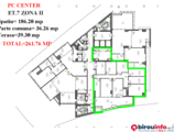 cladire PC CENTER-Et.7 ZONA II= 261.76 MP