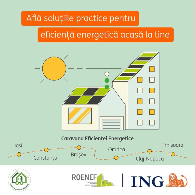 ROENEF, alături de ING Bank România și autorități locale, lansează un proiect național dedicat promovării eficienței energetice în clădiri