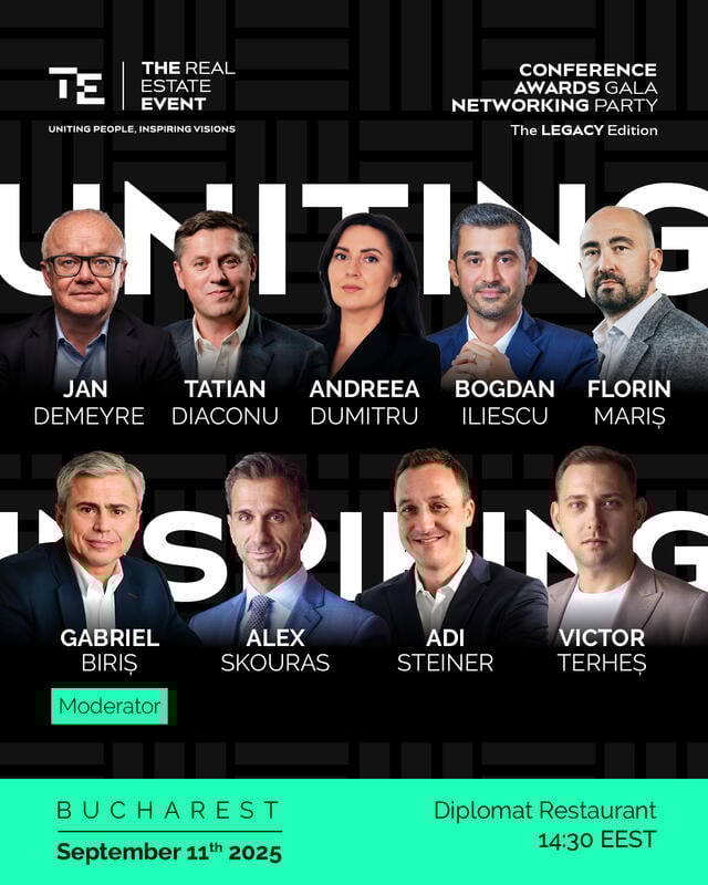 Liderii din imobiliare dezbat viitorul industriei la conferința  The Real Estate Event, editia The LEGACY, 2025