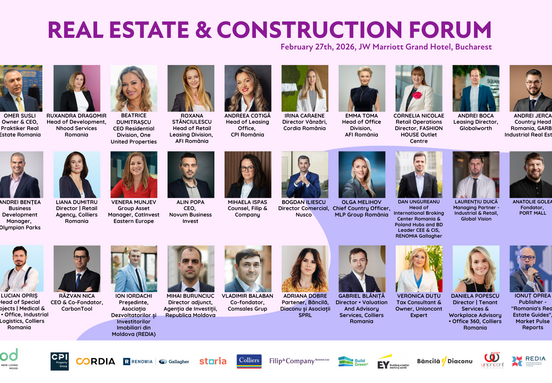 Real Estate & Construction Forum 2026: Perspectivele pieței imobiliare din România și Republica Moldova